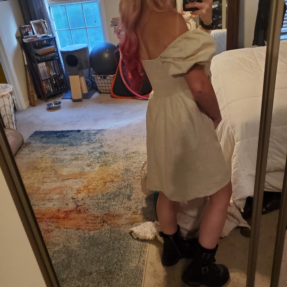 Baby Doll Puff Mini Dress - Picture 7 of 9